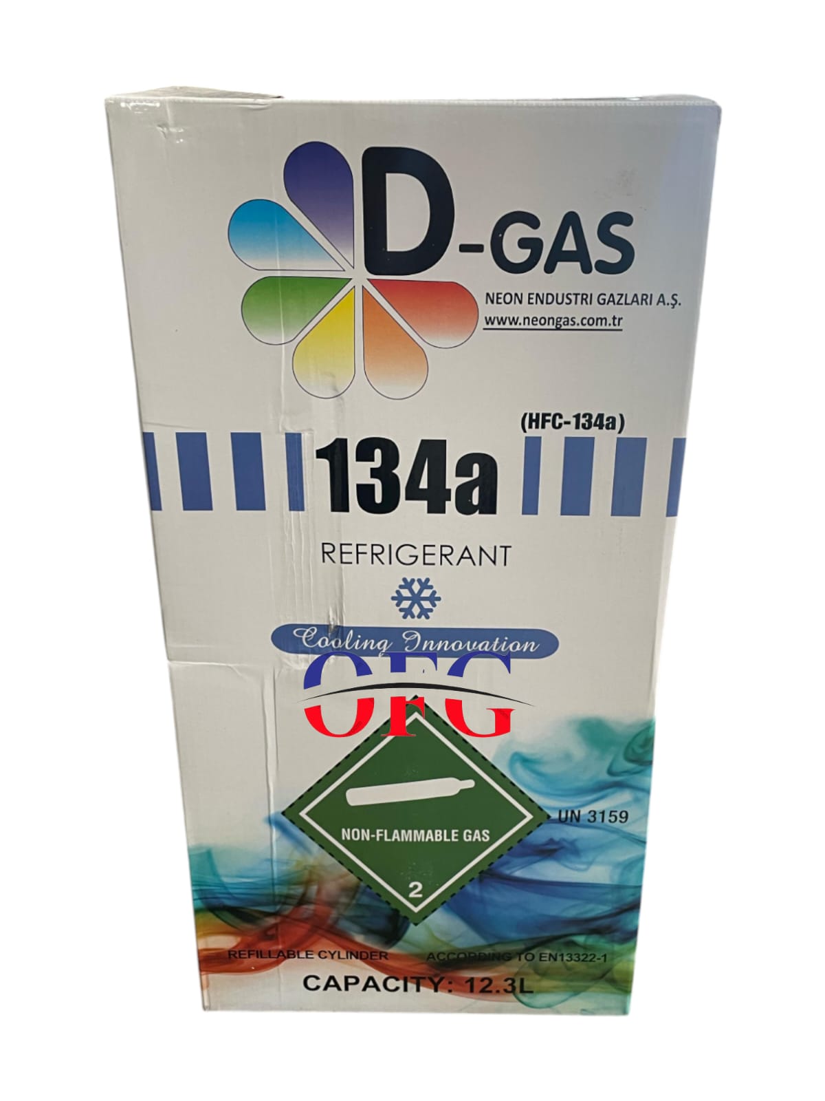 D Gaz R134A 12Kg Depozitolu Tüp