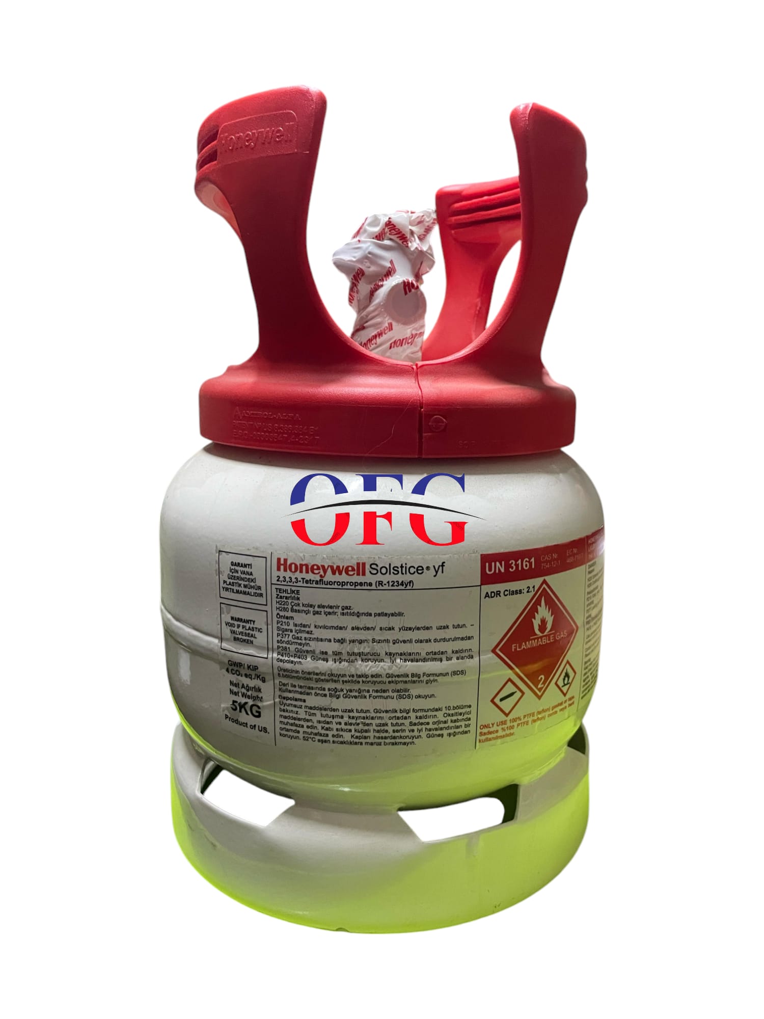 1234YF Honeywell Klima Gazı 5kg.